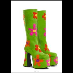 RETRO PARTY PLATFORM BOOTS